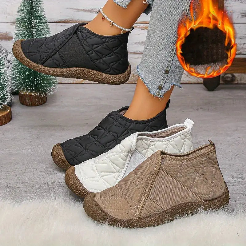 Women's Warm Waterproof Cotton Shoes