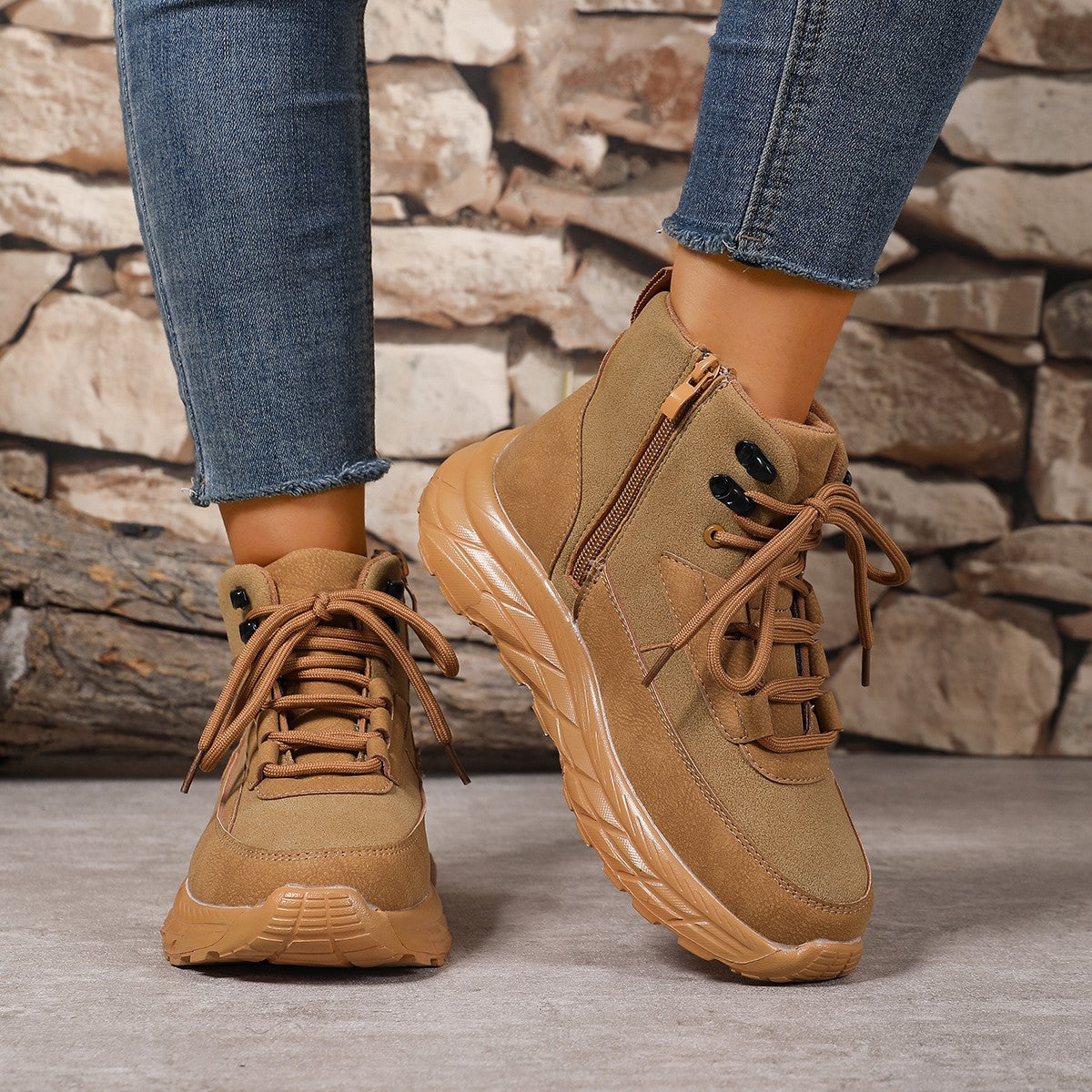 Women's Winter Thick Cushioned Sole Ankle Boots