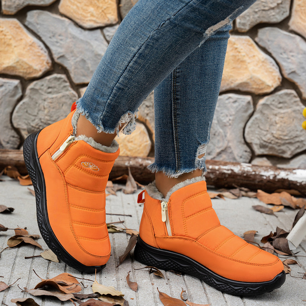 Women¡¯s Insulated Waterproof Non-slip Fur-lined Snow Boots