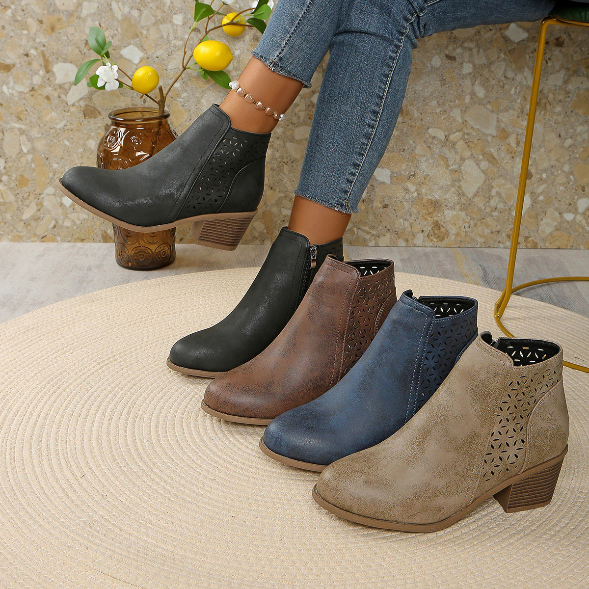 Women's Orthopedic Waterproof Chunky Boots